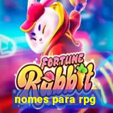 nomes para rpg